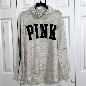 Victoria’s Secret PINK Off-white Quarter Zip